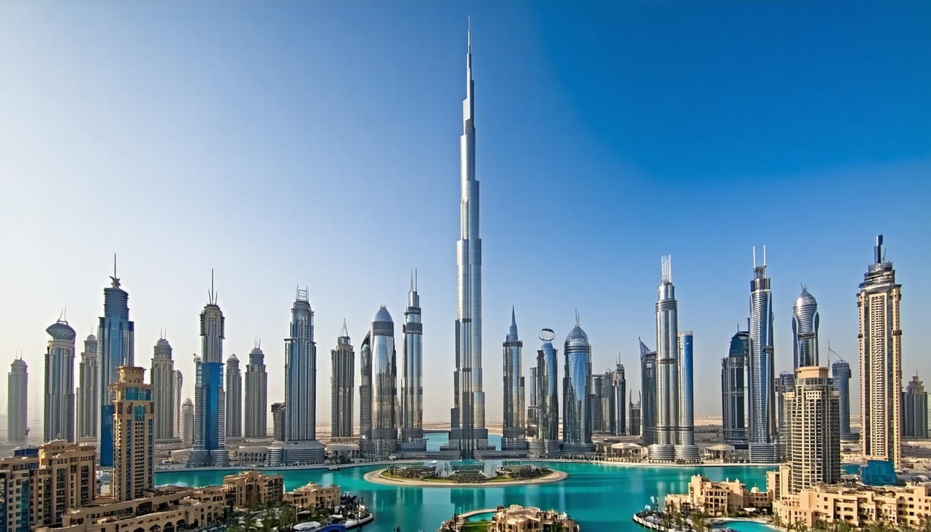 Iconic Burj Khalifa skyline from a private city tour